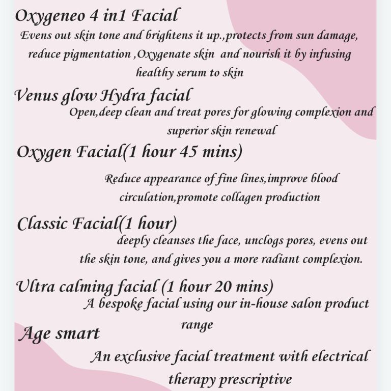 facial services